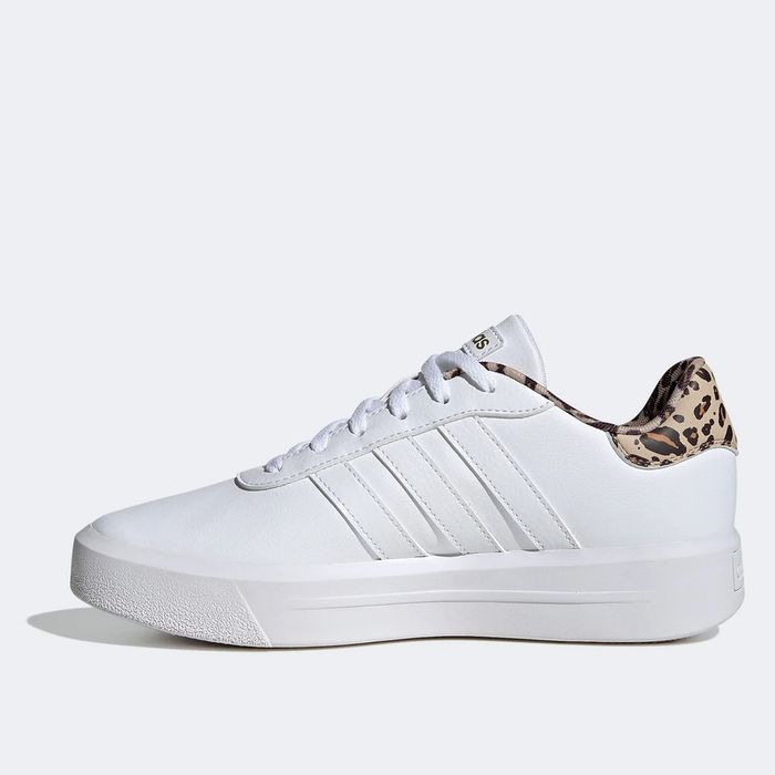 Tênis Adidas Court Platform Feminino Cor Branco/Onça