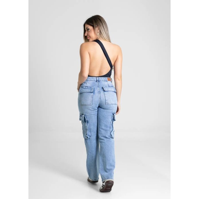 Calça Jeans Sawary Reta Petit Feminino Cor Jeans