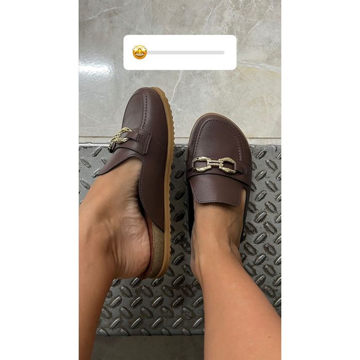 Mule Moleca Feminino Cor Chocolate
