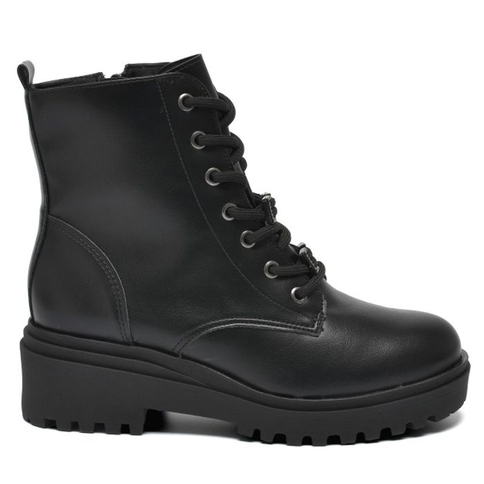 Coturno Via Marte Com Cadarço Feminino Cor Preto