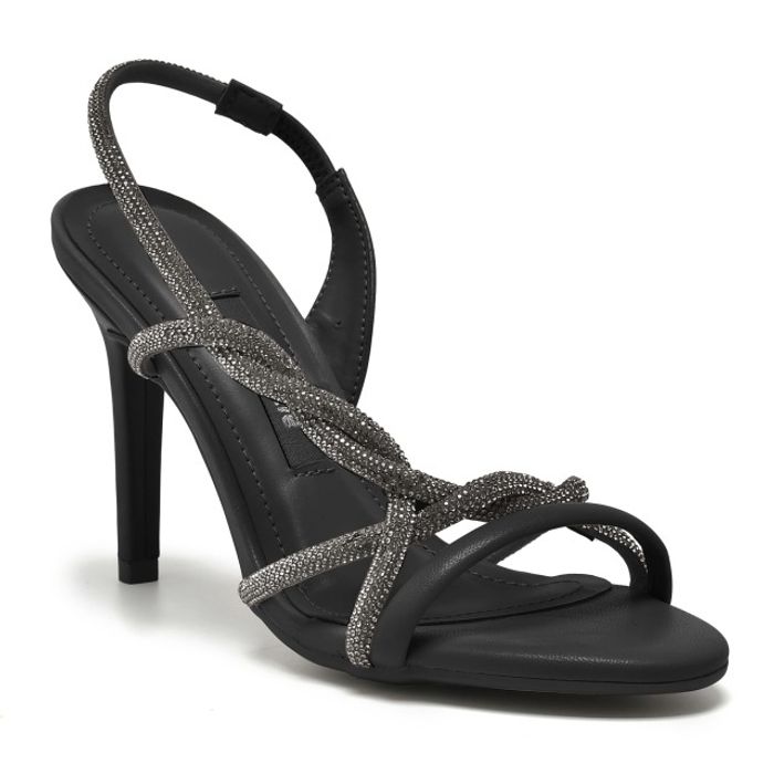 Sandália Via Marte Salto Alto Feminino Cor Preto