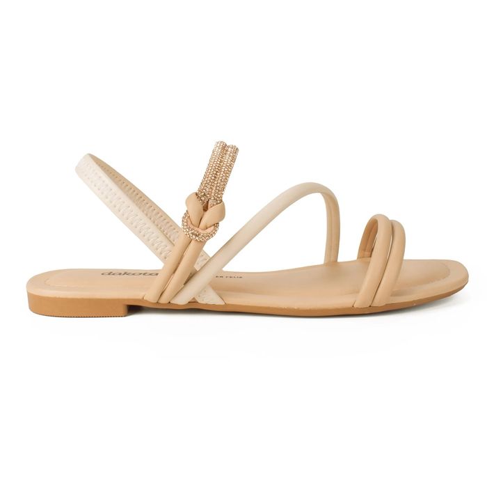 Sandália Dakota Rasteira Feminino Cor Bege