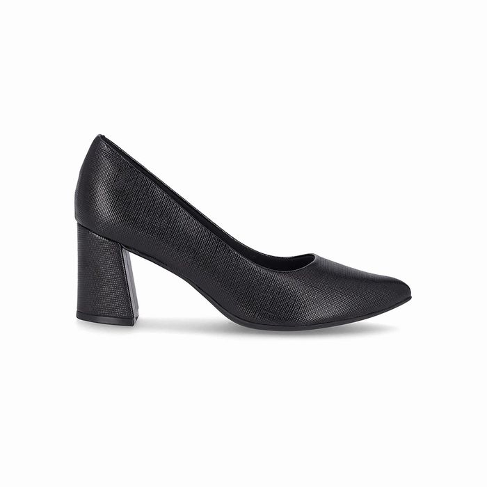 Scarpin Piccadilly Salto Alto Feminino Cor Preto