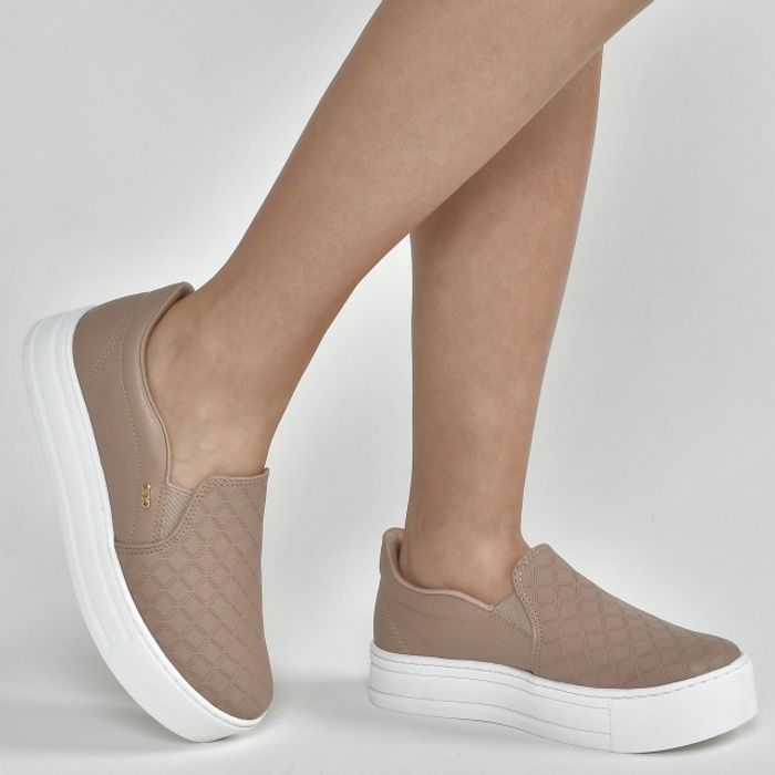 Tênis Slip On Via Marte Feminino Cor Nude