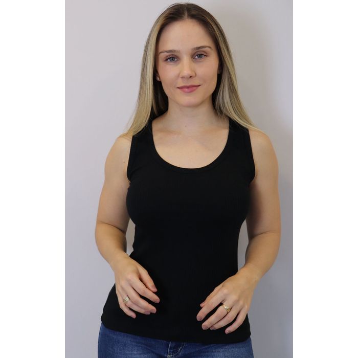 Regata Lzt Ribana Feminino Cor Preto