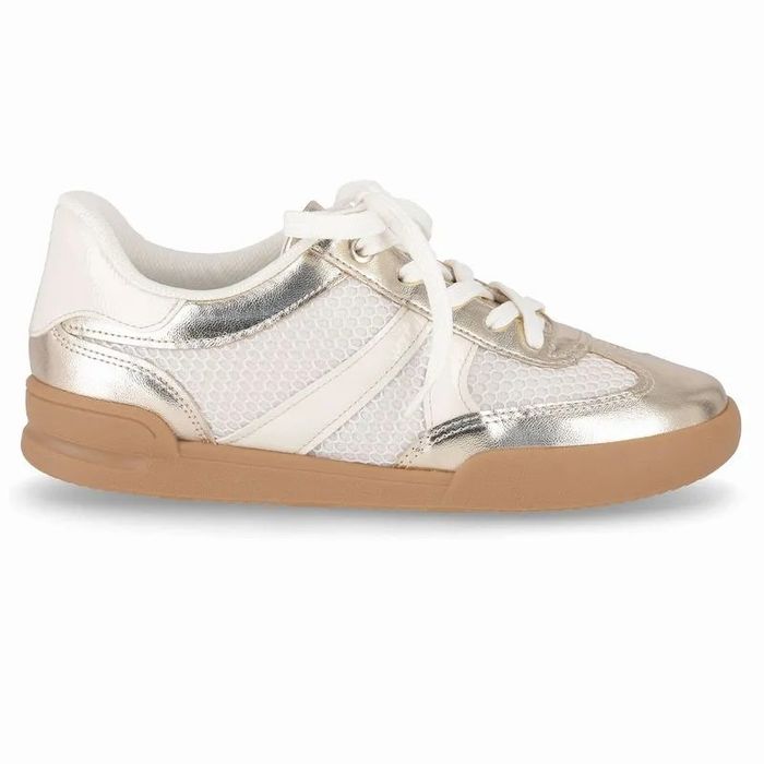 Tênis Piccadilly Feminino Cor Off White/Dourado