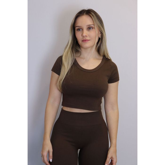 Conjunto Firmly Believe Feminino Marrom