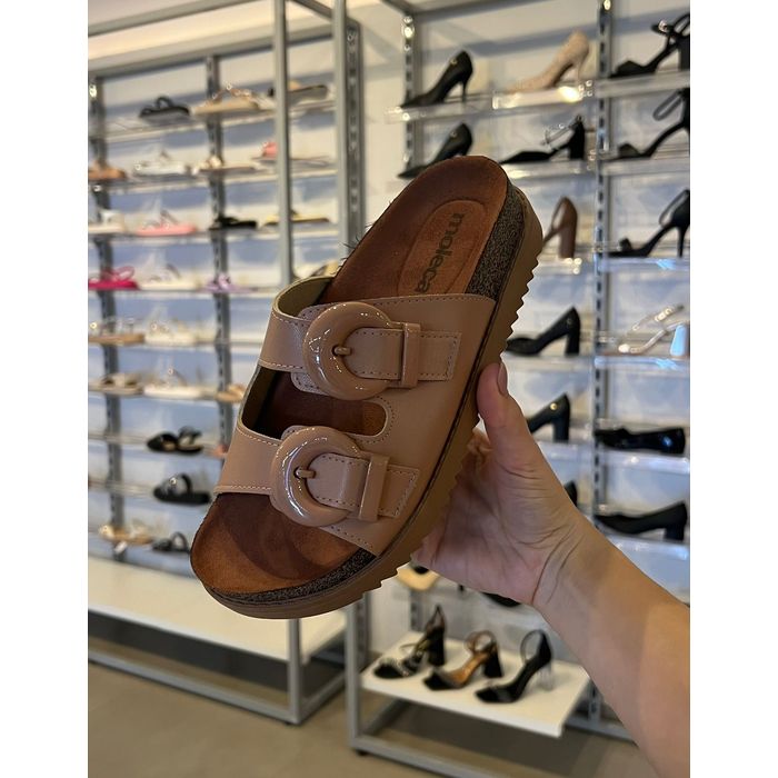 Papete Slide Moleca Feminino Cor Nude