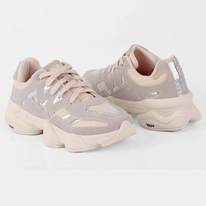 Tênis World Colors Infantil Feminino Cor Areia/ Off White