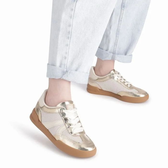 Tênis Piccadilly Feminino Cor Off White/Dourado