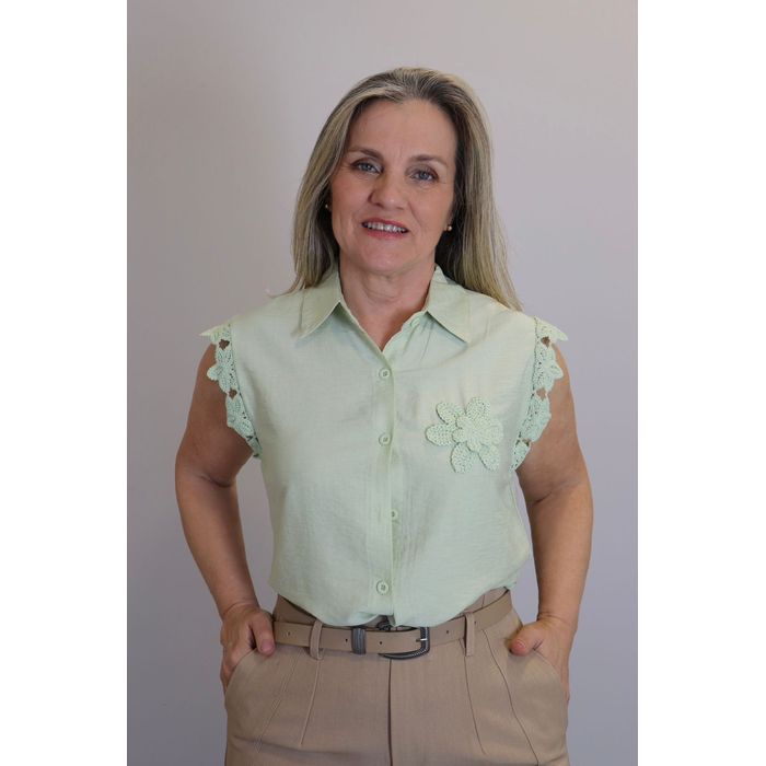 Camisa Maxma Regata Feminina Cor Verde