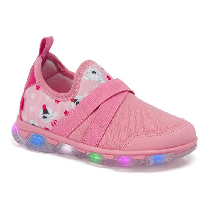 Tênis Klin Color Light Infantil Feminino Cor Rosa