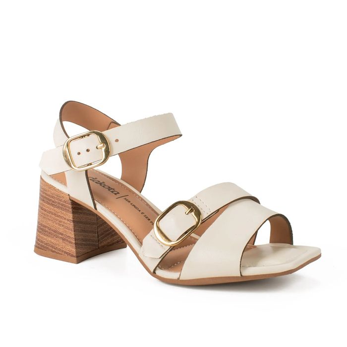 Sandália Dakota Salto Bloco Feminino Cor Bege