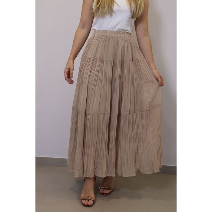 Saia Bellina Feminino Cor Caqui