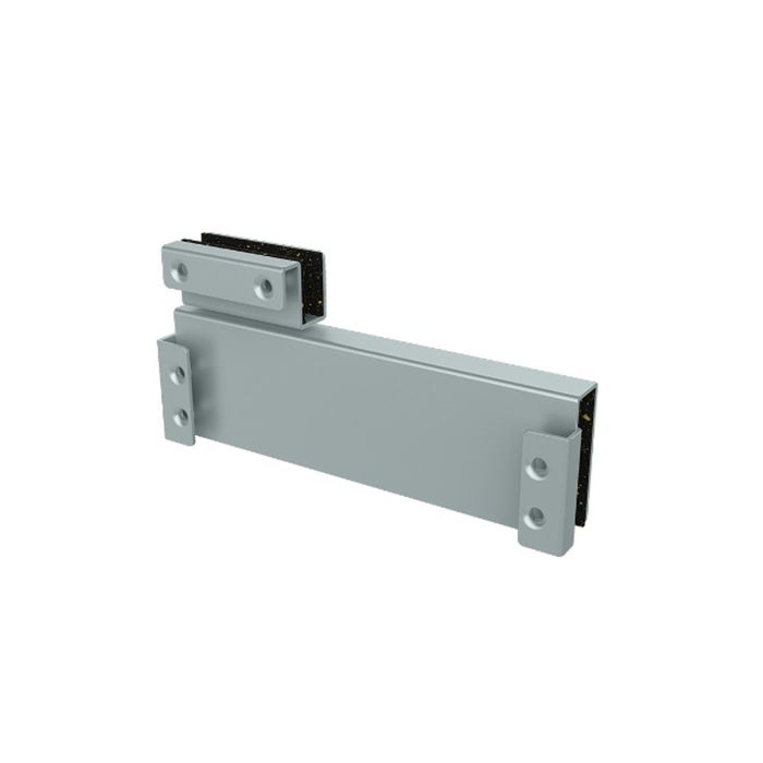 SUPORTE METALICO P/PORTA DE VIDRO MH 103 A PRATA