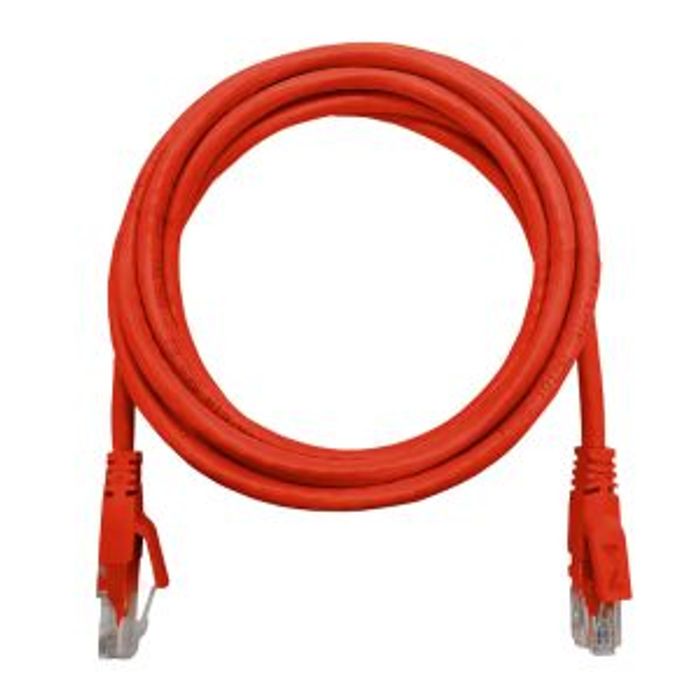 PATCH CORD 2,5M CAT6 C/ CAPA PROTETORA - VERMELHO - BLUECOM