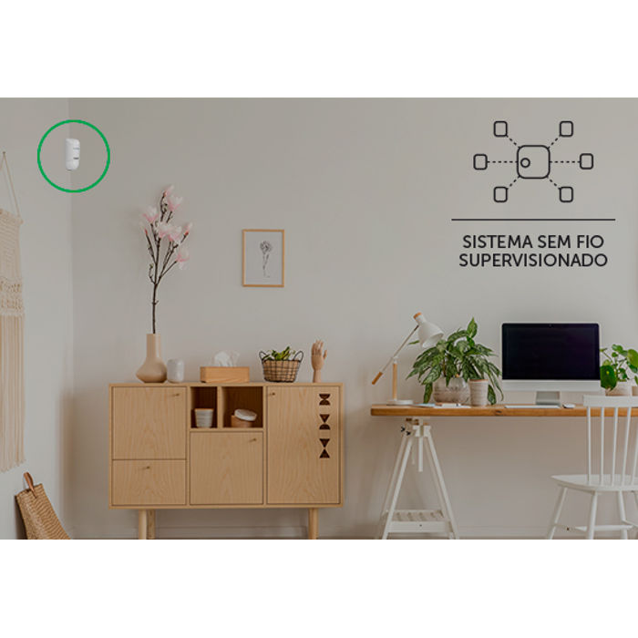 SENSOR MOVIMENTO PASSIVO S/FIO IVP 5000 SMART LD