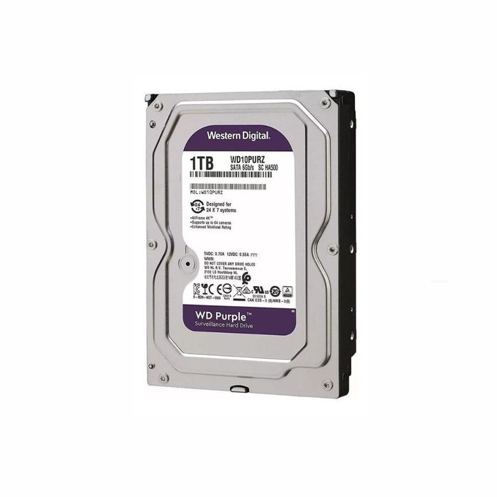 DISCO RIGIDO WD PURPLE 1TB 7200RPM - WD10PURZ