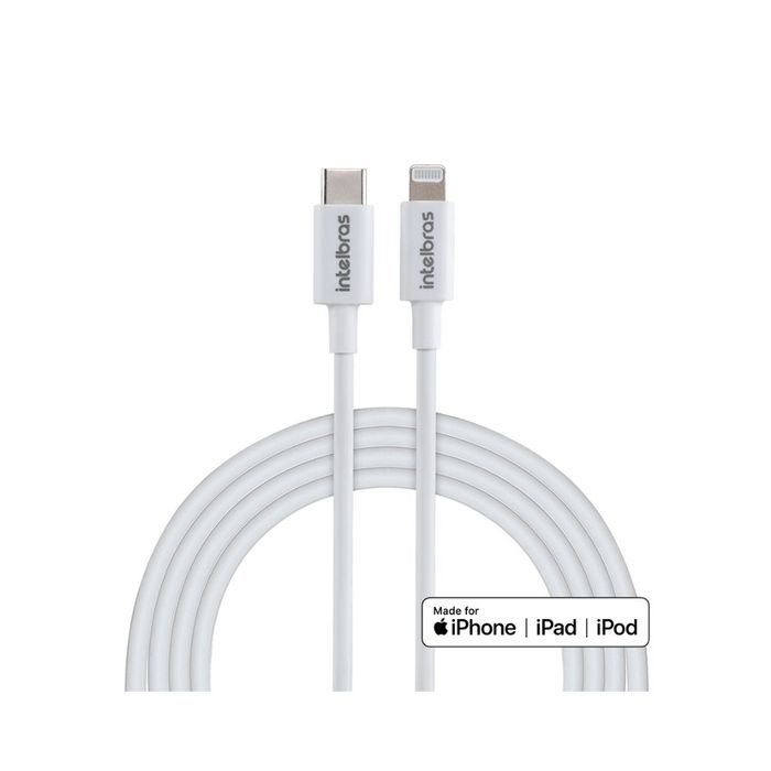 CABO USB-C - LIGHTNING 1,2M PVC BRANCO EUCL 12PB