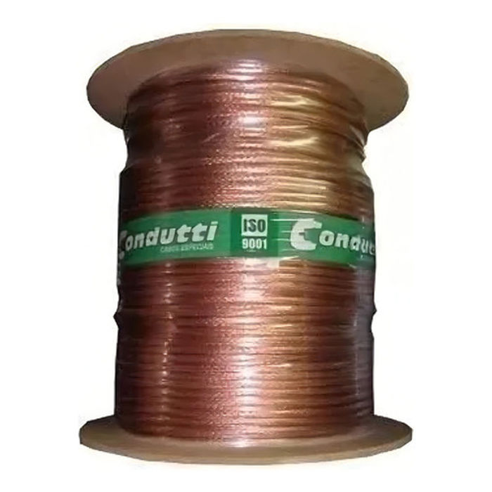 CABO CRISTAL 4MM TRANCADO 80% MALHA P/ELEVADOR BOB 300M - CONDUTTI