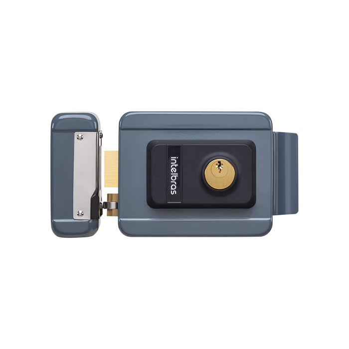 FECHADURA ELETRICA DE CILINDRO FIXO FX 2000 CINZA