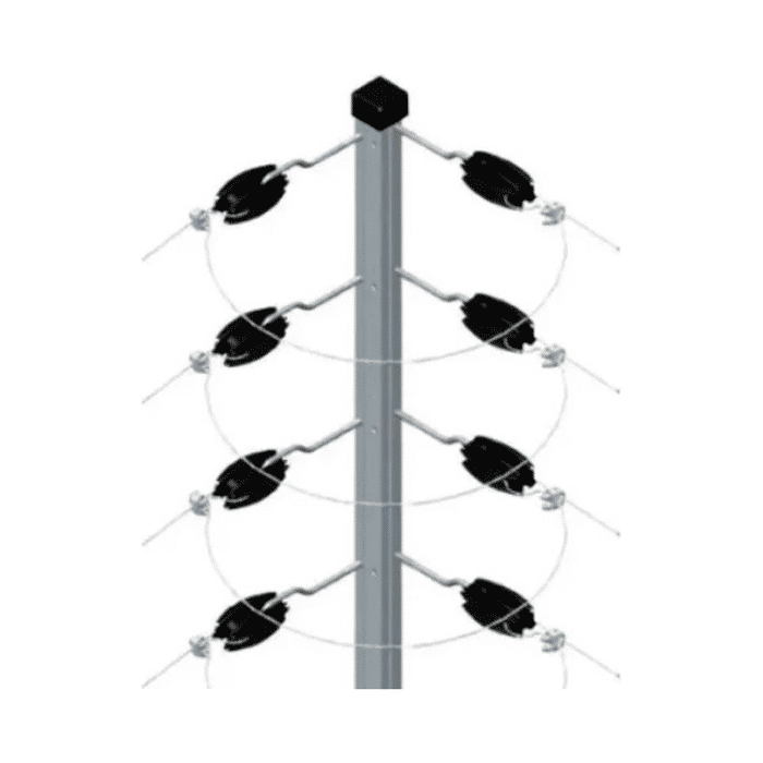 HASTE INDUSTRIAL ALUMINIO CANTO 25X25 8 ISOL/GANCHO 0,75 MT - 10018 - INOVE