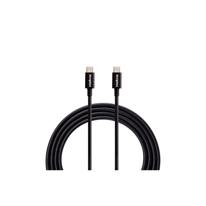 CABO USB-C - USB-C 1,2M PVC PRETO EUCC 12PP