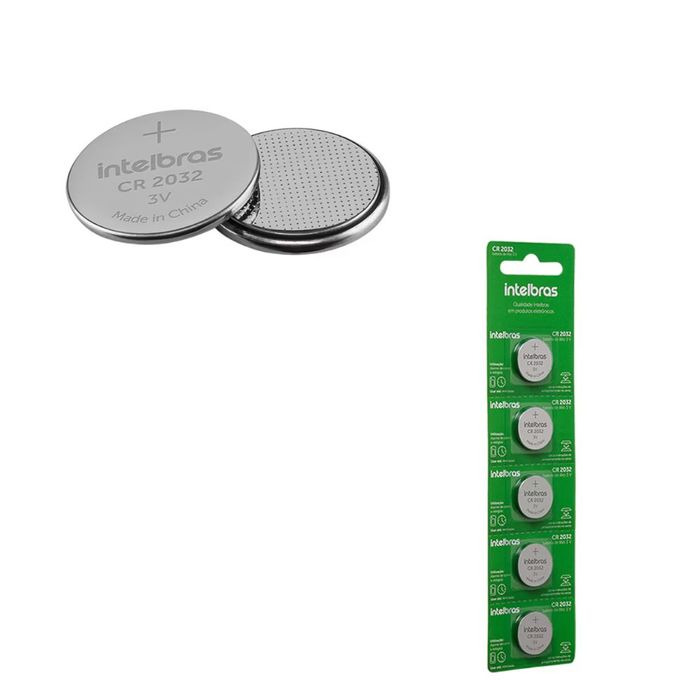 Bateria botão de lítio 3 V (Pacote 5 Unidades) - CR 2016