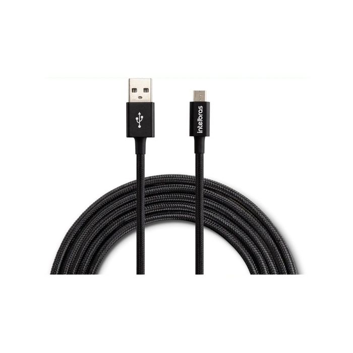 CABO USB - MICRO USB 1,5M NYLON PRETO EUAB 15NP