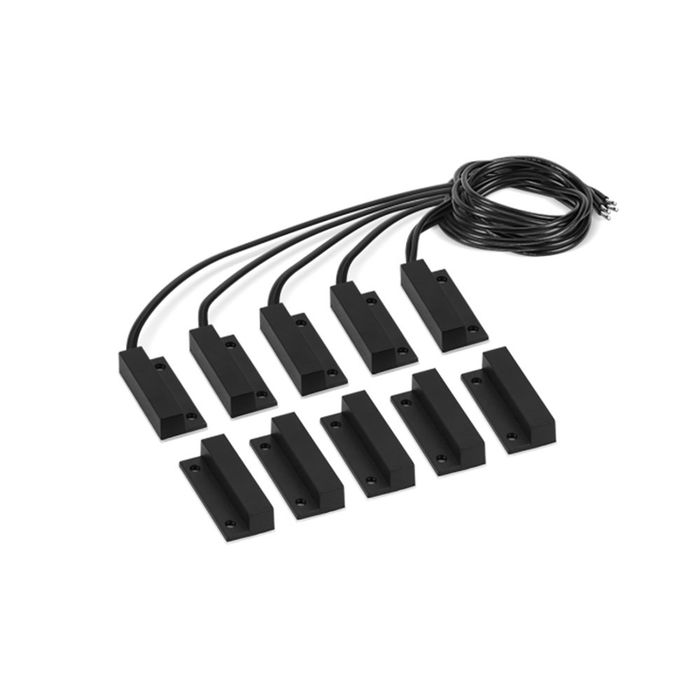 CONJUNTO SENSOR MAGNETICO C/FIO XAS SOBREPOR BLACK-5PC