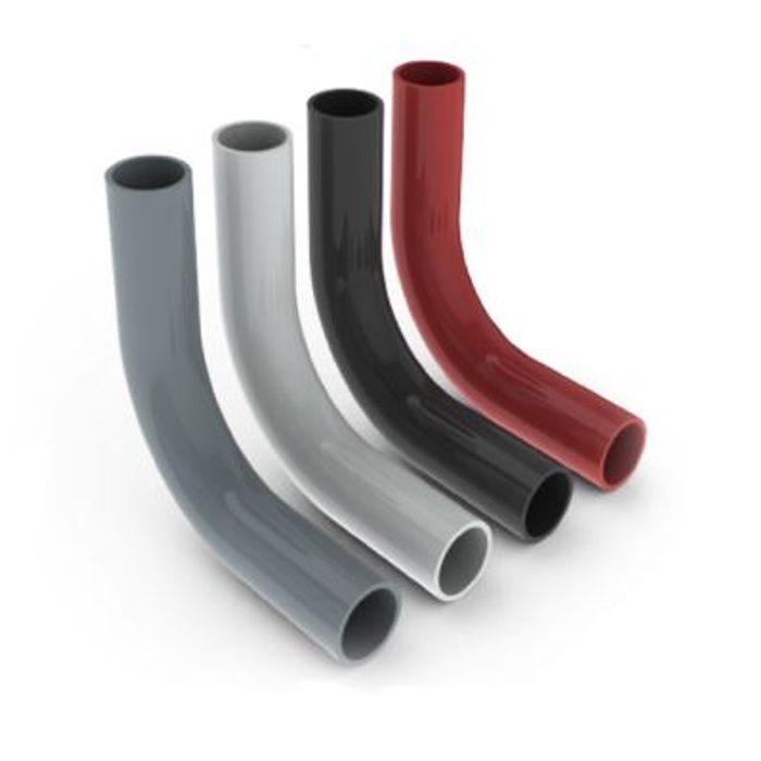 CURVA 90° LISA 3/4 VERMELHA - 38051004 - MASSTER