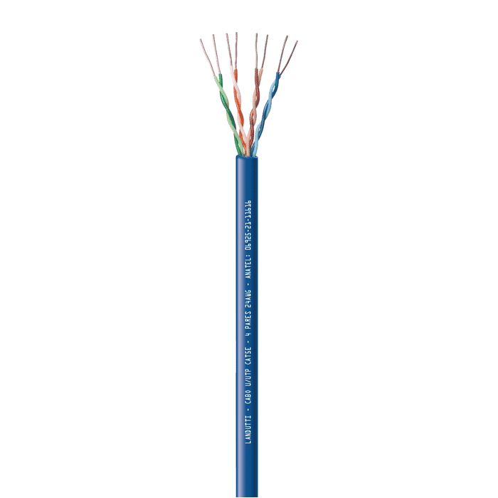 CABO LAN CAT5E 4P 24AWG CMX DUPLA CAPA BLINDADO 100% COBRE BOB 305M - CONDUTTI