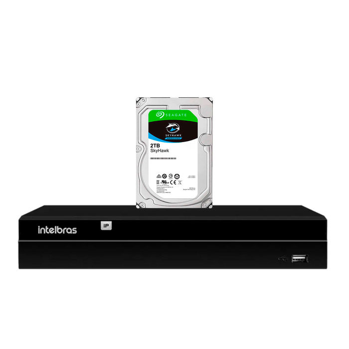 GRAVADOR DIGITAL DE VIDEO EM REDE - 4 CANAIS - 4K - NVD 1404 C/HD 2TB