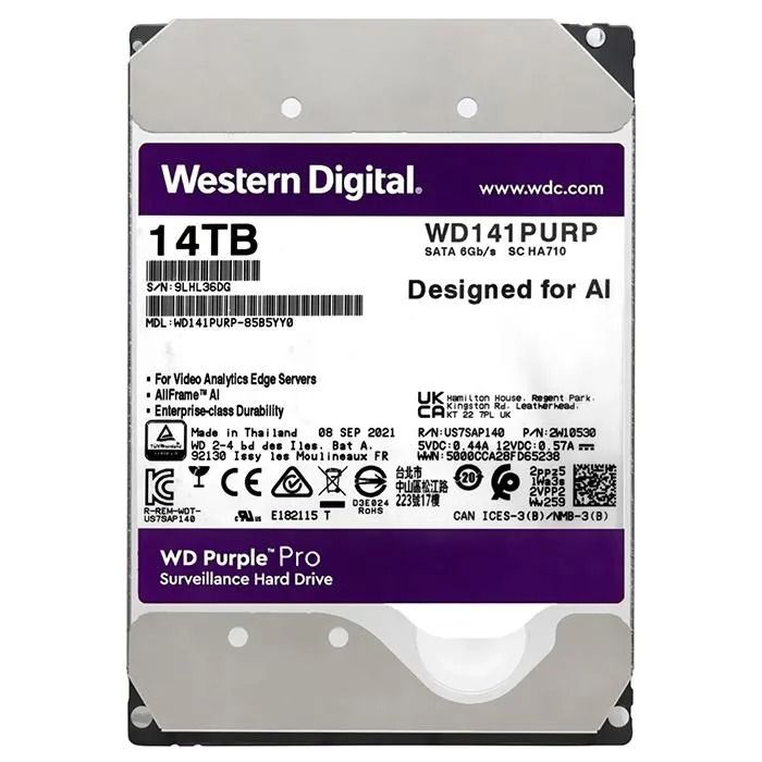 DISCO RIGIDO WD PURPLE 14TB - WD141PURP