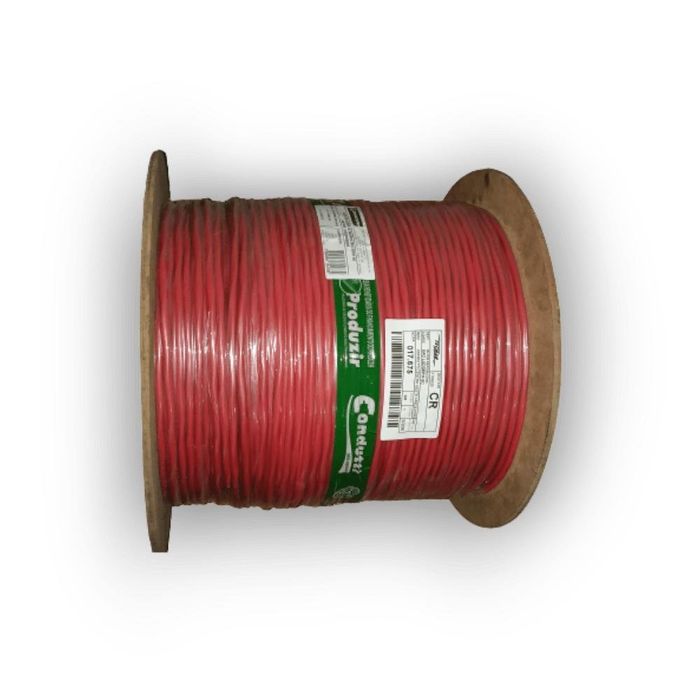 CABO BLINDADO INCENDIO 2X0,75MM + 2X1,50MM VERMELHO BOB 500M - CONDUTTI