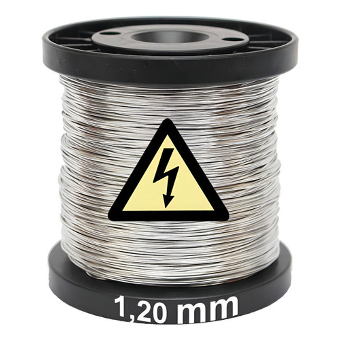 ARAME FIO DE ACO INOX PARA CERCA ELETRICA 1,20MM TITANIUM - 1543 - INOVE