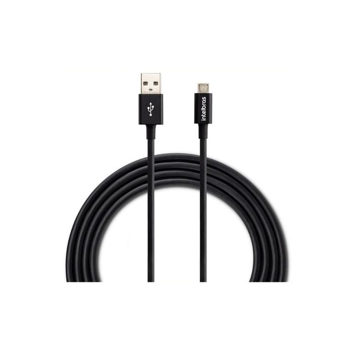 CABO USB - MICRO USB 1,2M PVC PRETO EUAB 12PP