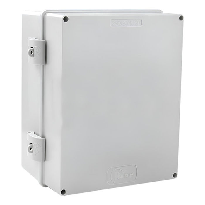 CAIXA ROHDBOX 250X200X130MM CINZA T.OPACA IP 66 - 888189 - ROHDINA