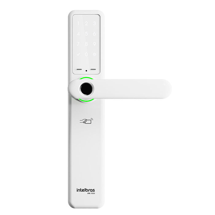 FECHADURA SMART DE EMBUTIR C/MACANETA IFR 7000-BRANCA