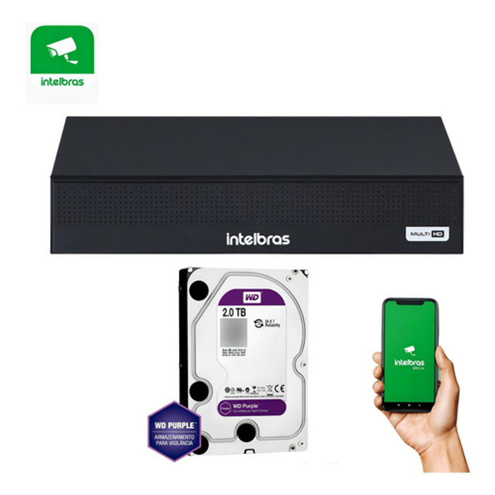 GRAVADOR DIGITAL DE VIDEO COMPACTO - 8 CANAIS + 02 IP ADI - MHDX 1008-C C/HD 2TB