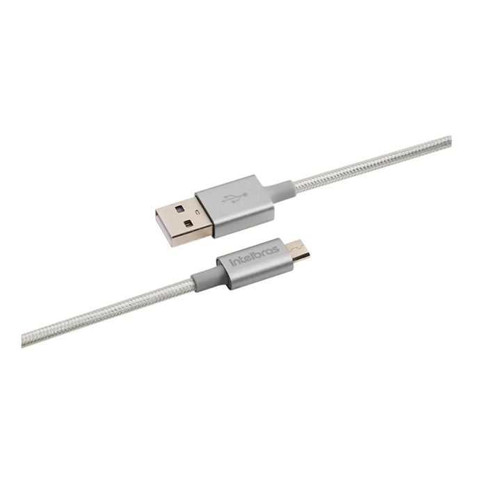 CABO USB - MICRO USB + USB-C 1,2M PVC BRANCO EUABC 12PB