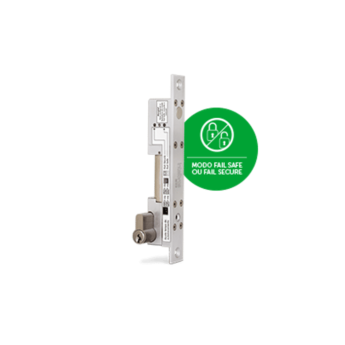 FECHADURA SOLENOIDE FAIL SECURE/SAFE COM CHAVE FS1010