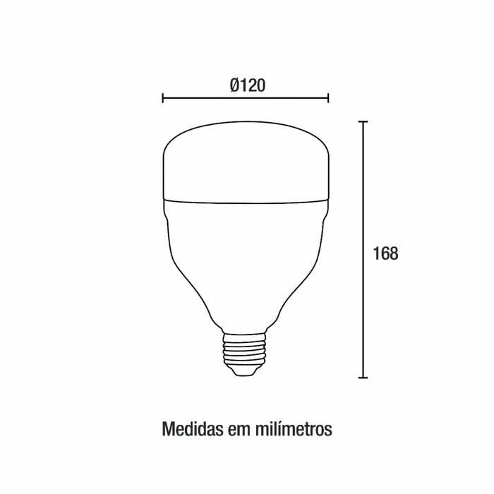 Lâmpada Led T100 50W 6500k Blumenau