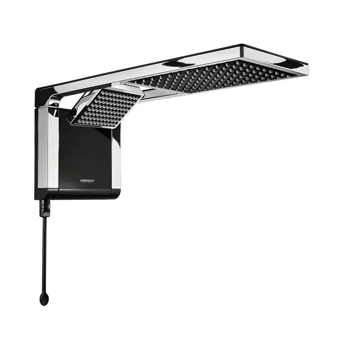 Chuveiro Lorenzetti Acqua Duo Ultra Preto/Cromado