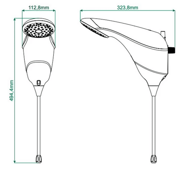 Chuveiro Elétrico Zagonel Sublime 7500W Branco