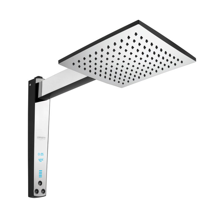 Chuveiro Lorenzetti Acqua Century Digital Preto com Cromado 220V