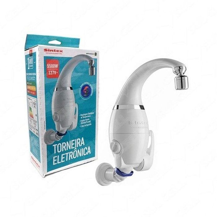 Torneira Elétrica Parede/Bancada Sintex 6500W Branca