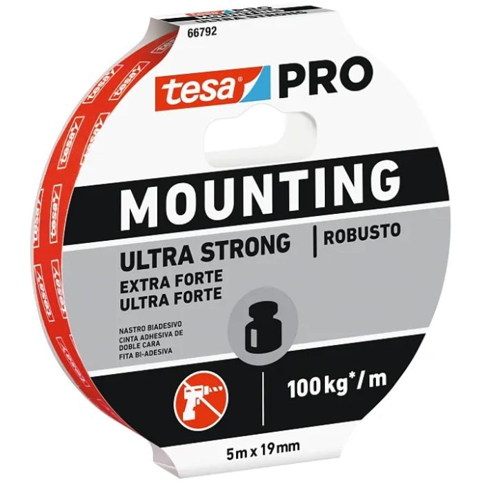 Fita Dupla Face Extra Forte Tesa Pro 5 metros