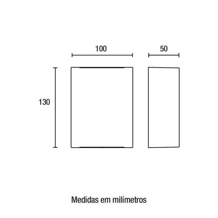 Arandela Fussen fechada Preto fosco - Germany
