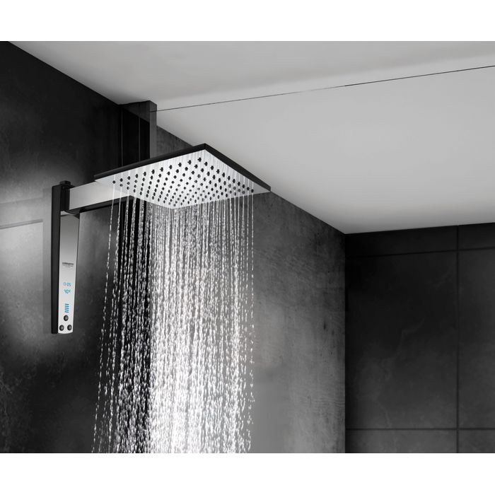 Chuveiro Lorenzetti Acqua Century Digital Preto com Cromado 220V